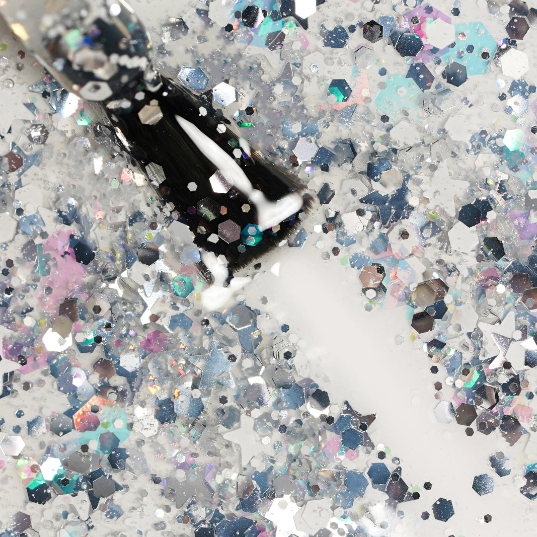 Frosty Silver | Christmas Glitter Gel