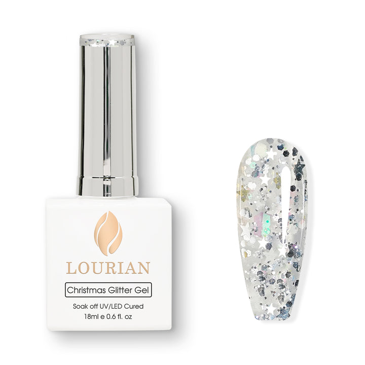 Frosty Silver | Christmas Glitter Gel
