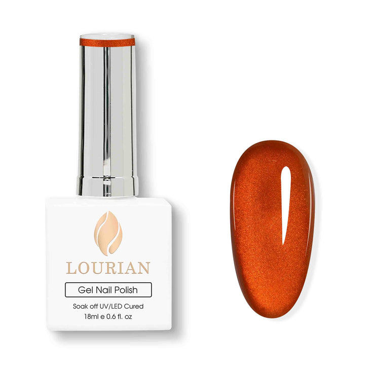 Burnt Orange | Deep Glow Cat Eye Gel