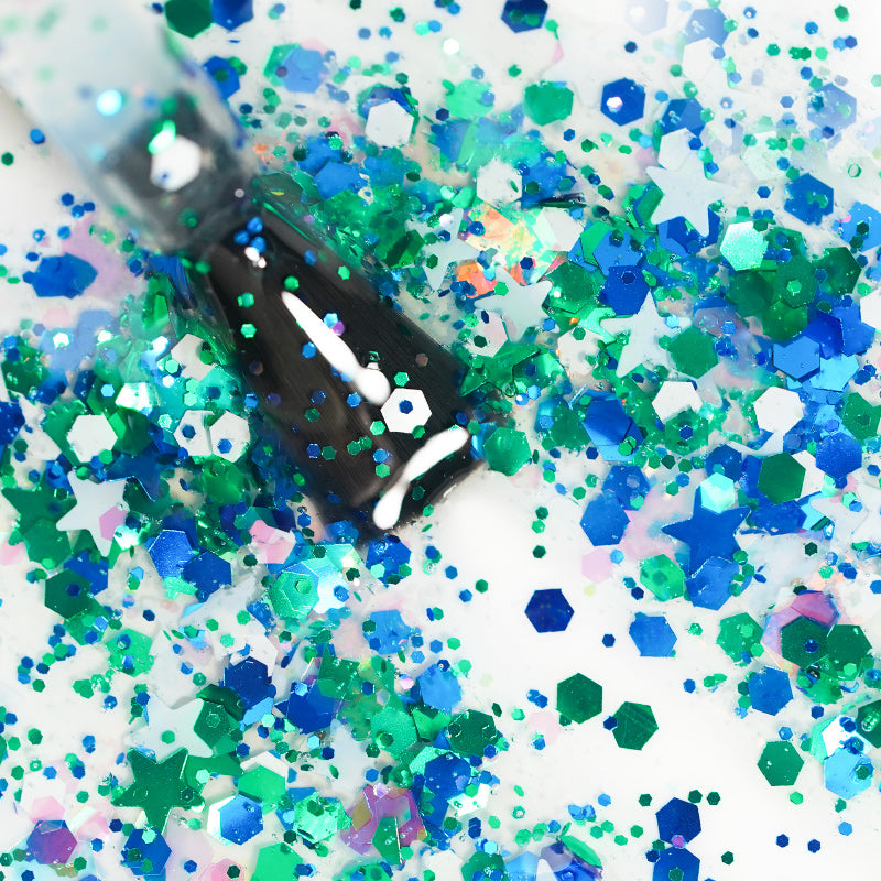 Minty Star | Christmas Glitter Gel