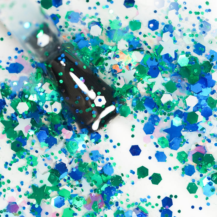 Minty Star | Christmas Glitter Gel