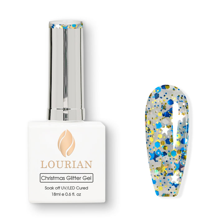 Blue Holiday | Christmas Glitter Gel