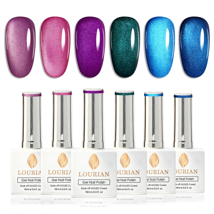 6 * 18ml | Deep Glow Cat Eye Gel Set
