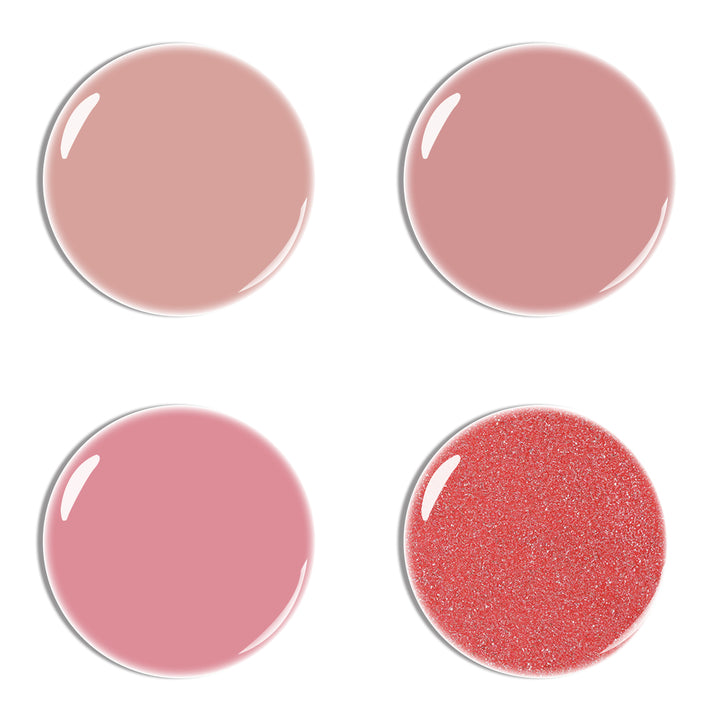 4 x 18 ml | 3 roses + 1 rose pailleté