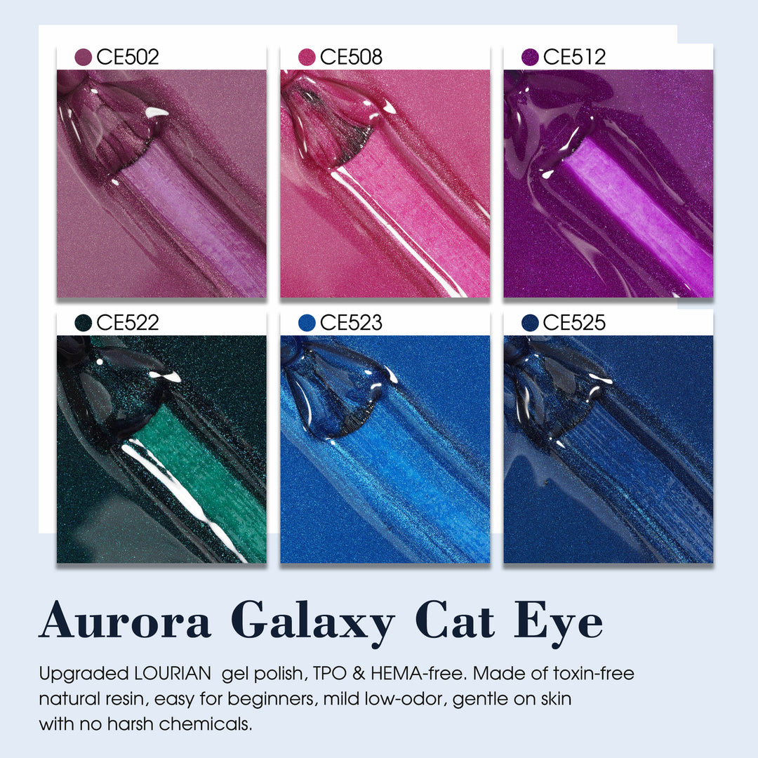 6 * 18ml | Deep Glow Cat Eye Gel Set