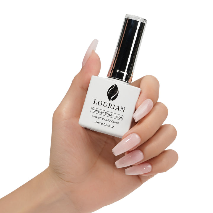 Peach Milk | Glitter Rubber Base Coat