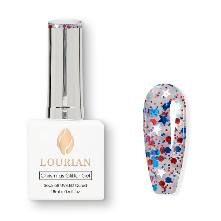 Festive Starry Night | Christmas Glitter Gel