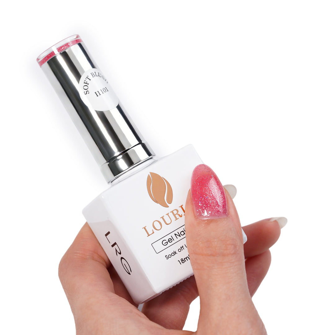 Soft Blush | Nude Glitter Gel