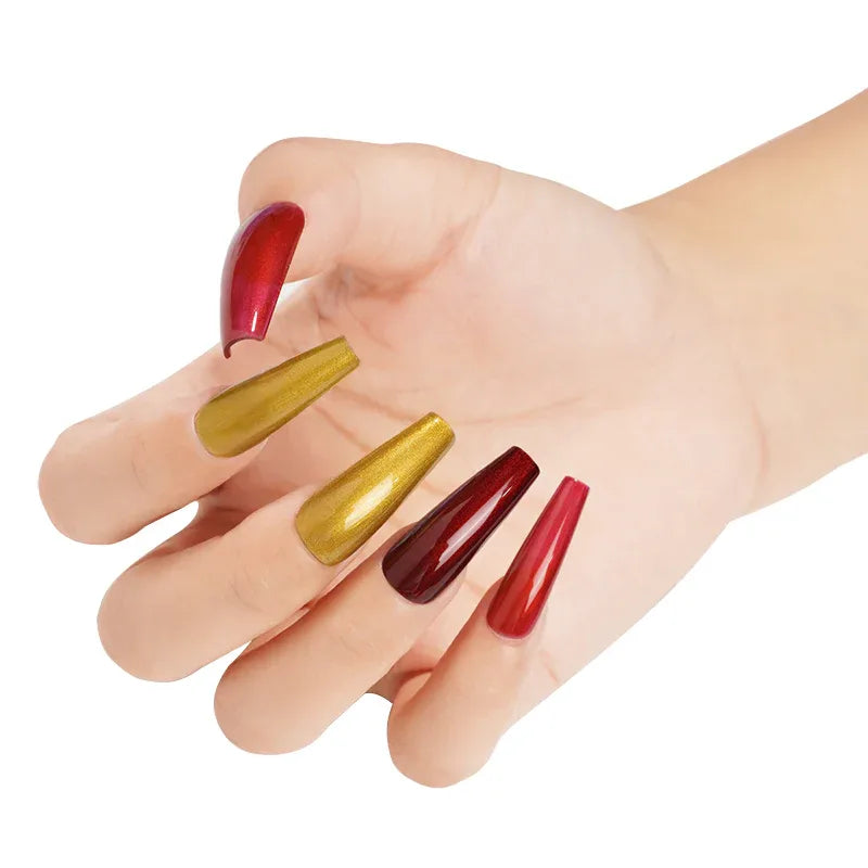 Gel Polish Starter Kit | 6 Super Metallic Gel + Base & Top Coat - Lourian® Official Store