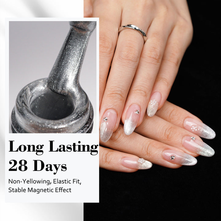 Silver Comet | Prism Flash Cat Eye Gel