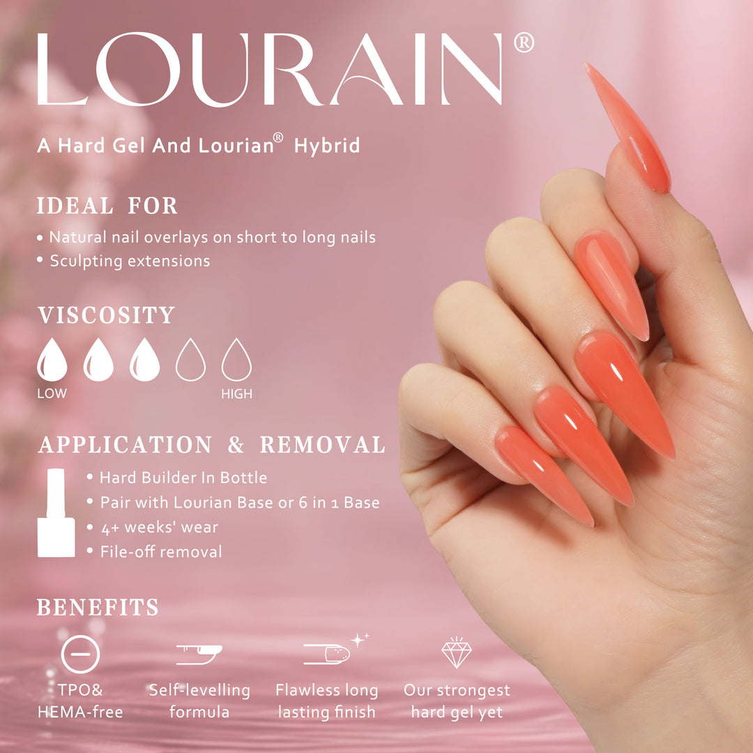 Sunset Red | Hard Builder Gel
