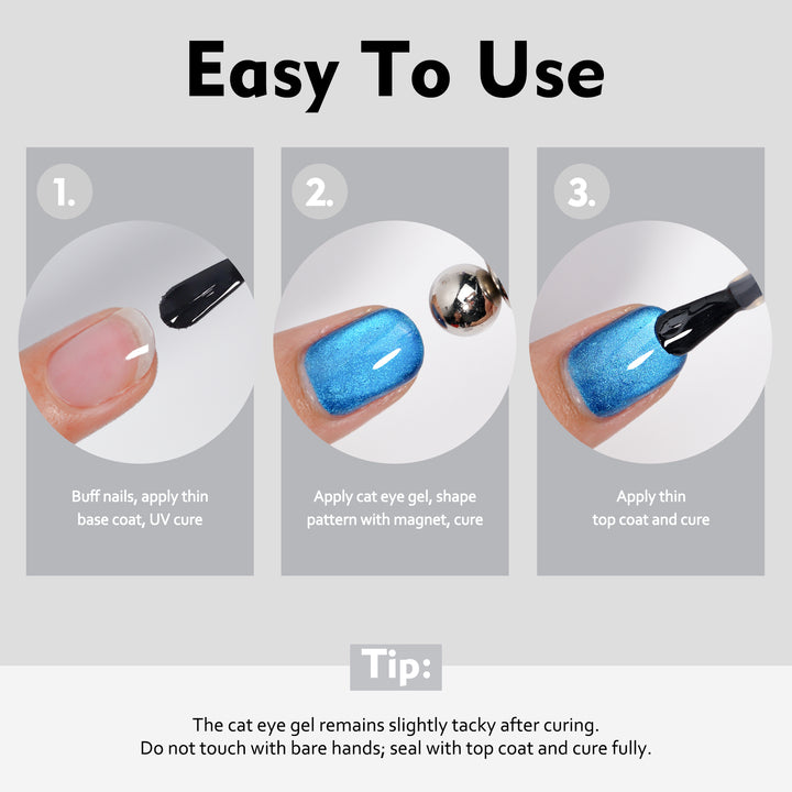 Electric Sapphire | Deep Glow Cat Eye Gel