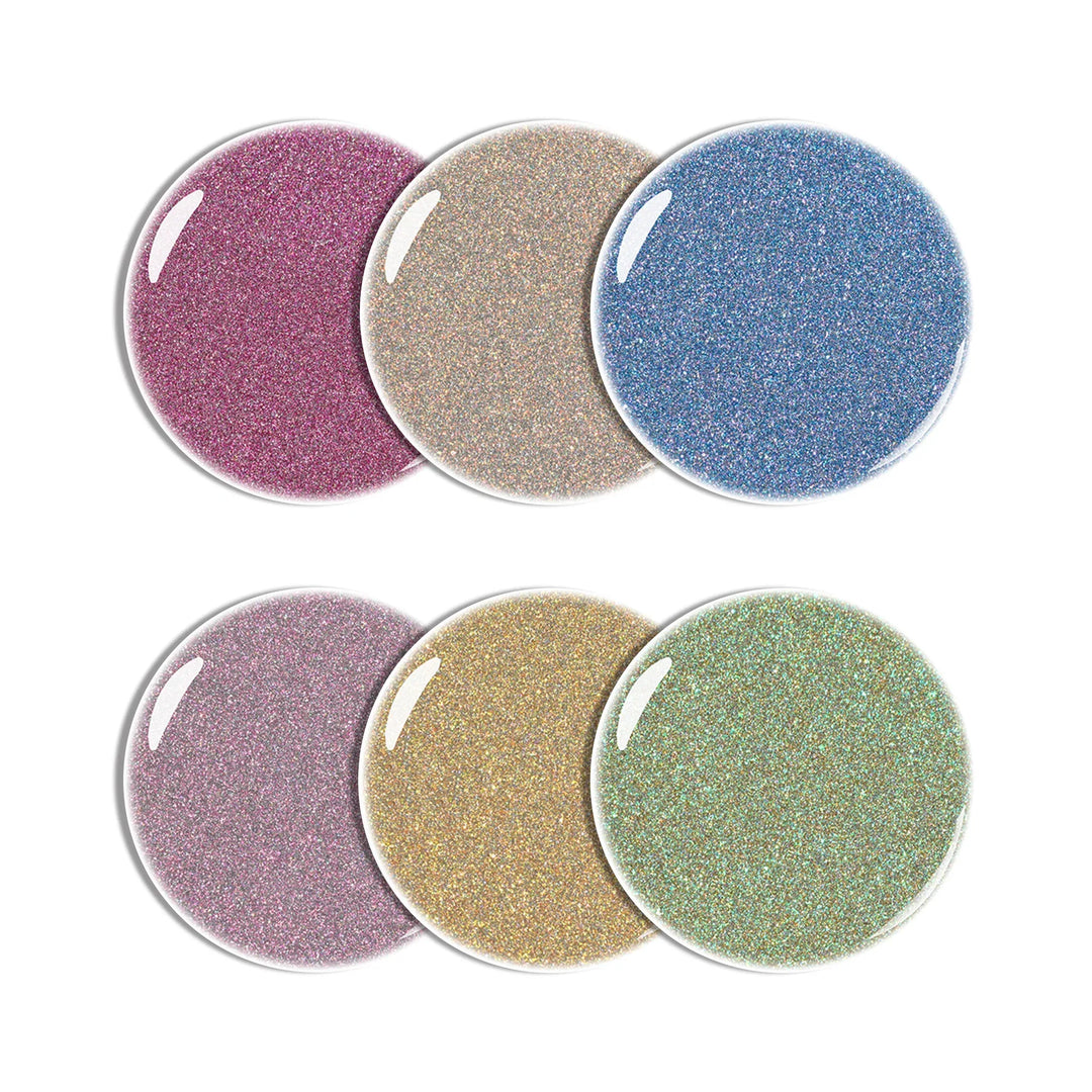 Gel Polish Starter Kit | 6 Disco Twinkle Gel + Base & Top Coat - Lourian® Official Store