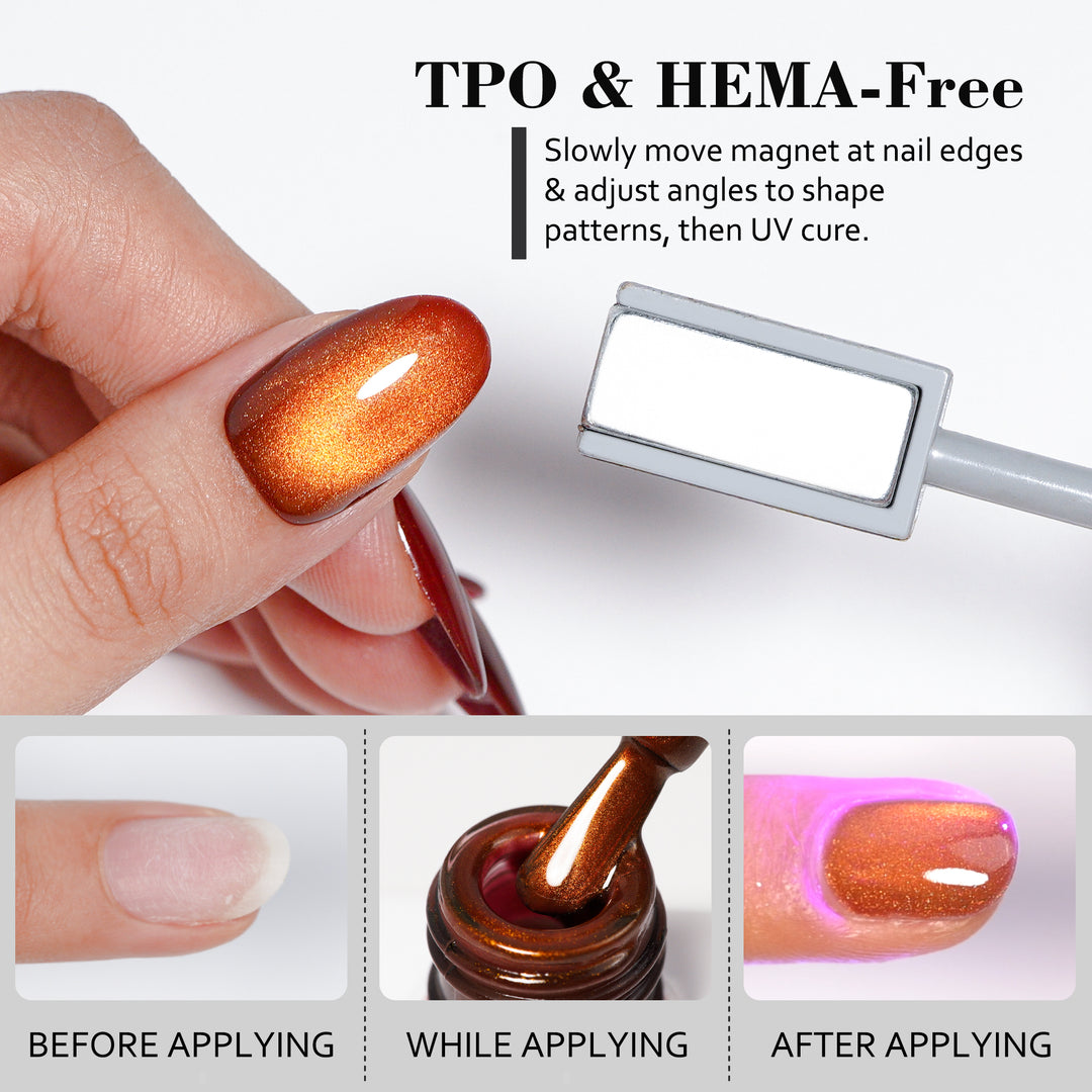 Amber Copper | Deep Glow Cat Eye Gel
