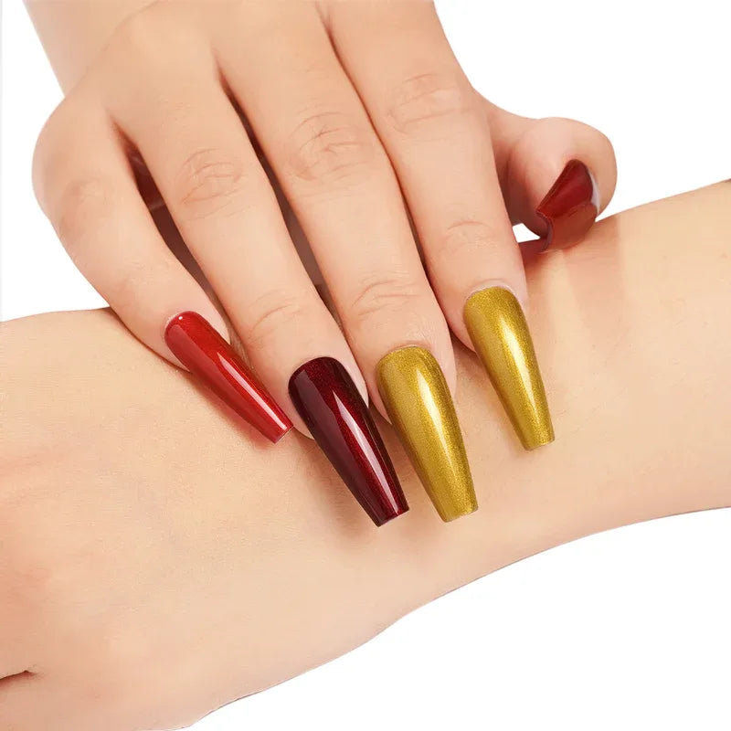 Gel Polish Starter Kit | 6 Super Metallic Gel + Base & Top Coat - Lourian® Official Store