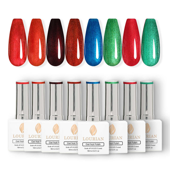 8*18ml | 8 Ti-Metallic Gel Polish Set