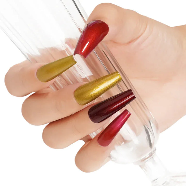 Gel Polish Starter Kit | 6 Super Metallic Gel + Base & Top Coat - Lourian® Official Store