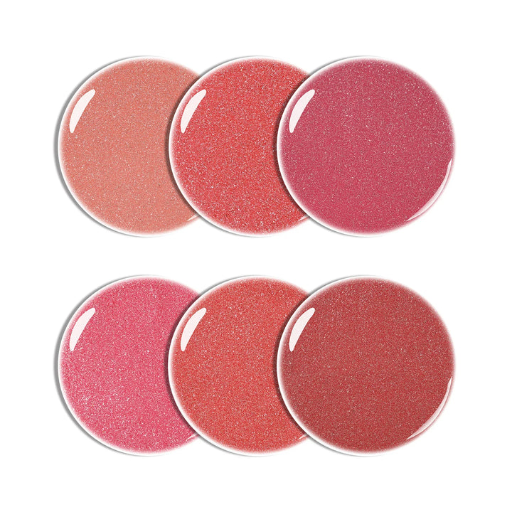 Gel Polish Starter Kit | 6 Natural Glitter Colors + Base & Top Coat - Lourian® Official Store