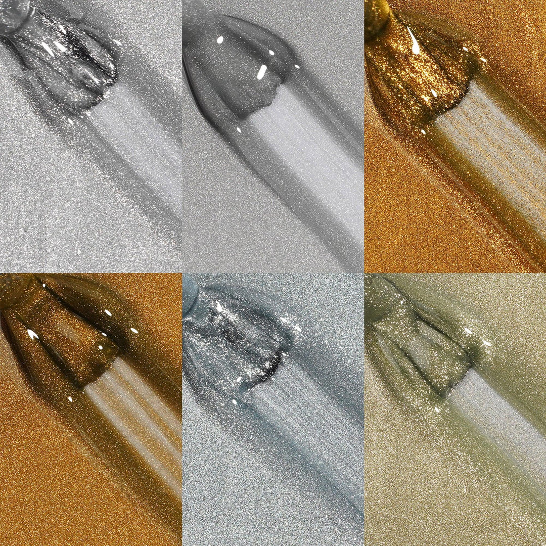 Gel Polish Starter Kit | 6 Prism Flash Cat Eye Colors + Base & Top Coat - Lourian® Official Store