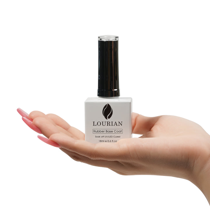 Pink Sorbet | Glitter Rubber Base Coat