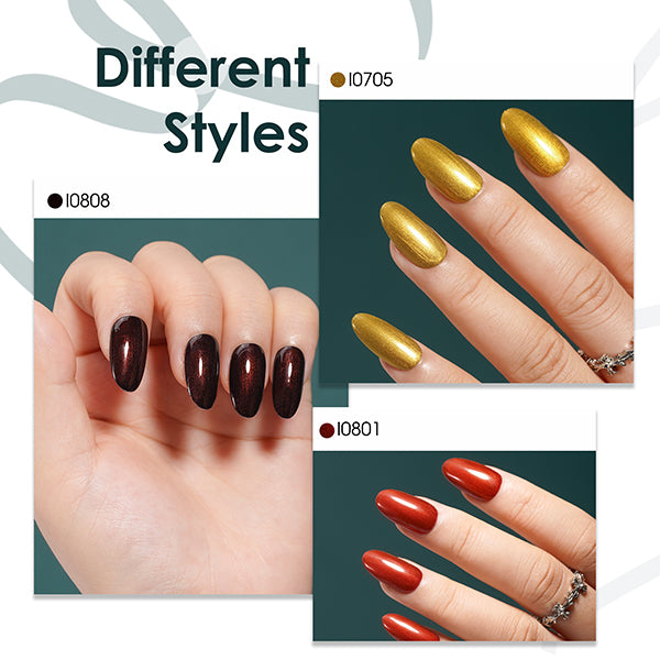 6 * 18ml | Classic Metallic Colors Gel Nail