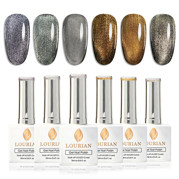 6 * 18ml | Prism Flash Cat Eye Gel Set