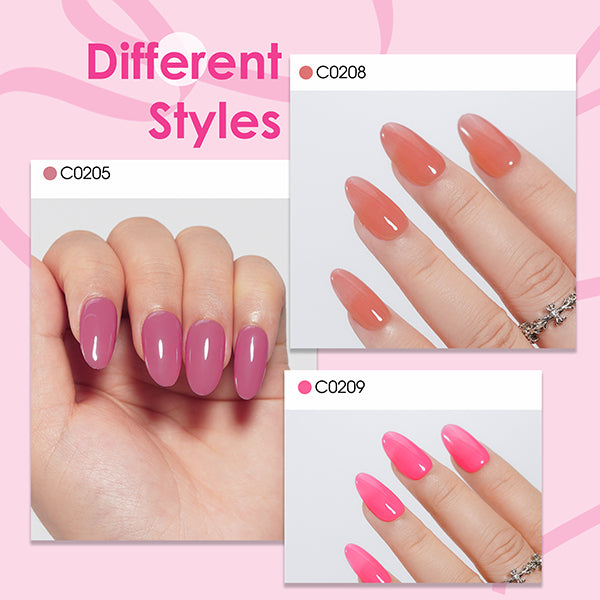 6 * 18ml | French Style Natural Colors Gel Set