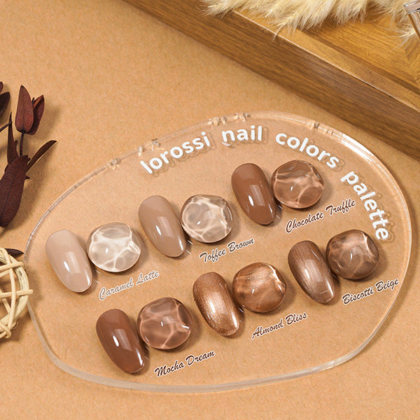 8 * 18ml | Juego de 8 esmaltes en gel color moca
