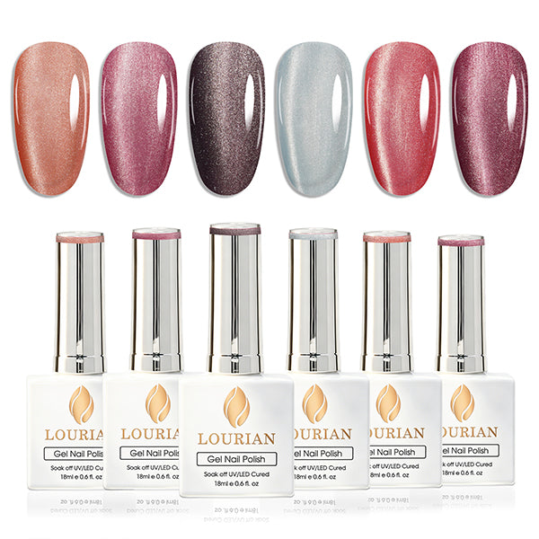6 * 18ml | Mystic Crystal Cat Eye Gel Set