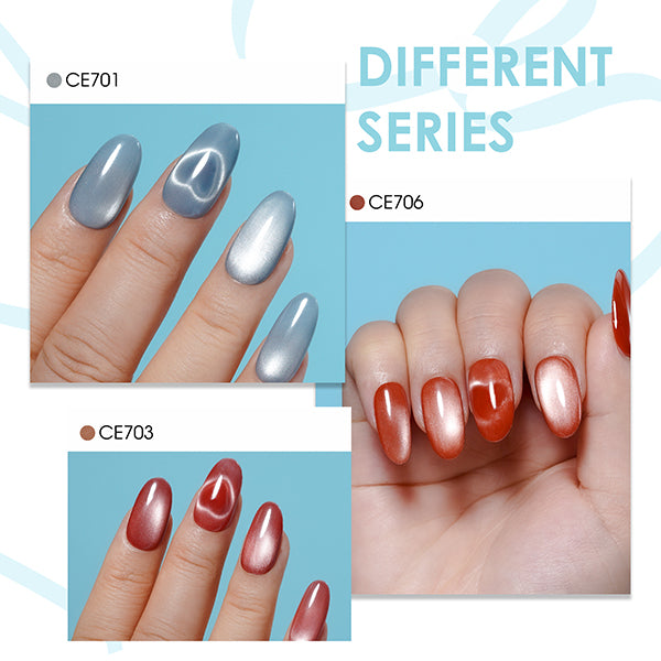 6 * 18ml | Mystic Crystal Cat Eye Gel Set
