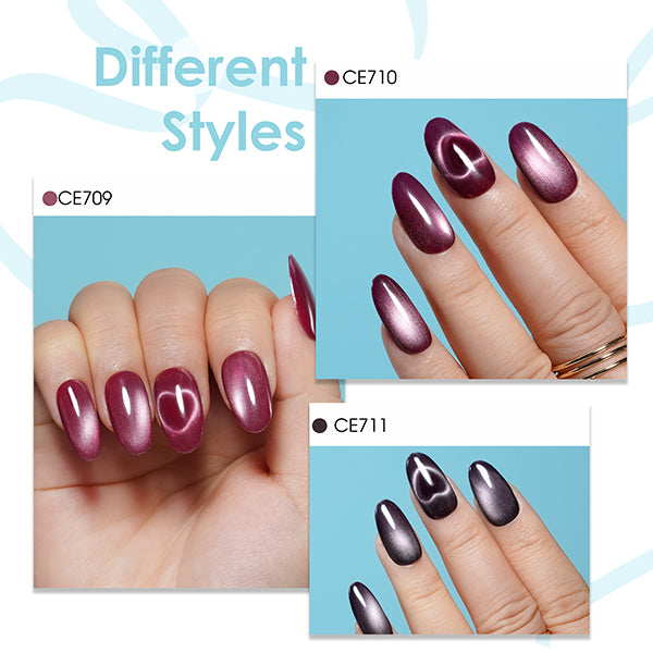 6 * 18ml | Mystic Crystal Cat Eye Gel Set
