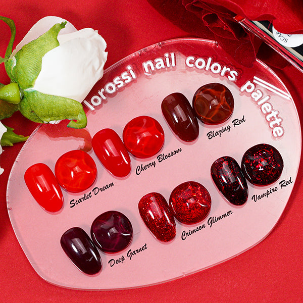 6 * 18ml | Ruby Red Colors Gel Nail Polish Set