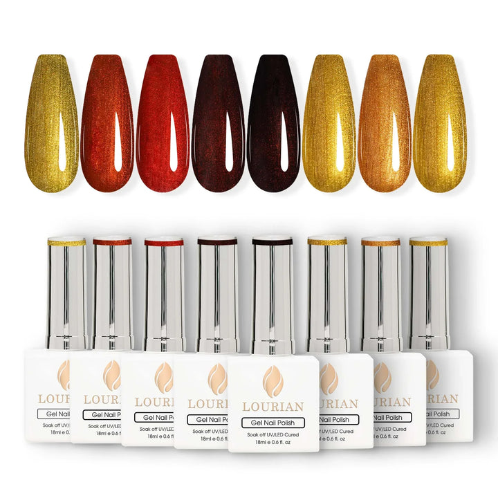 8*18ml | 8 Super Metallic Gel Set