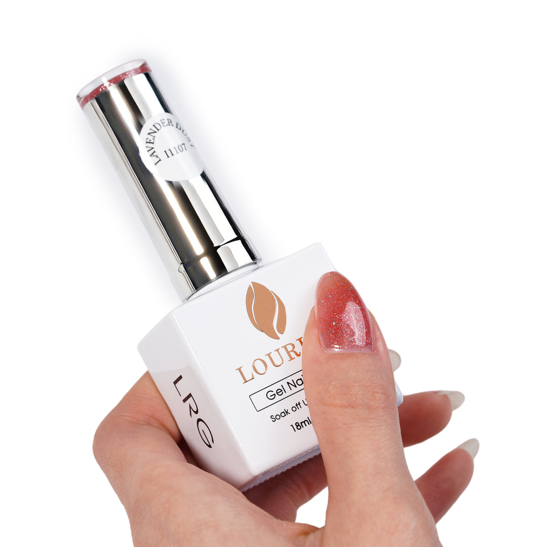 Lavender Dust | Nude Glitter Gel