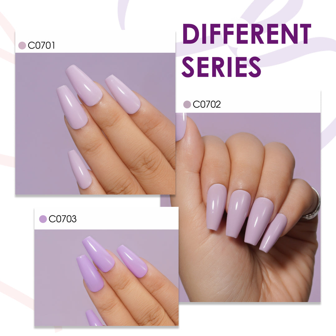 6 * 18ml | 6 Purple Colors Gel Bundle