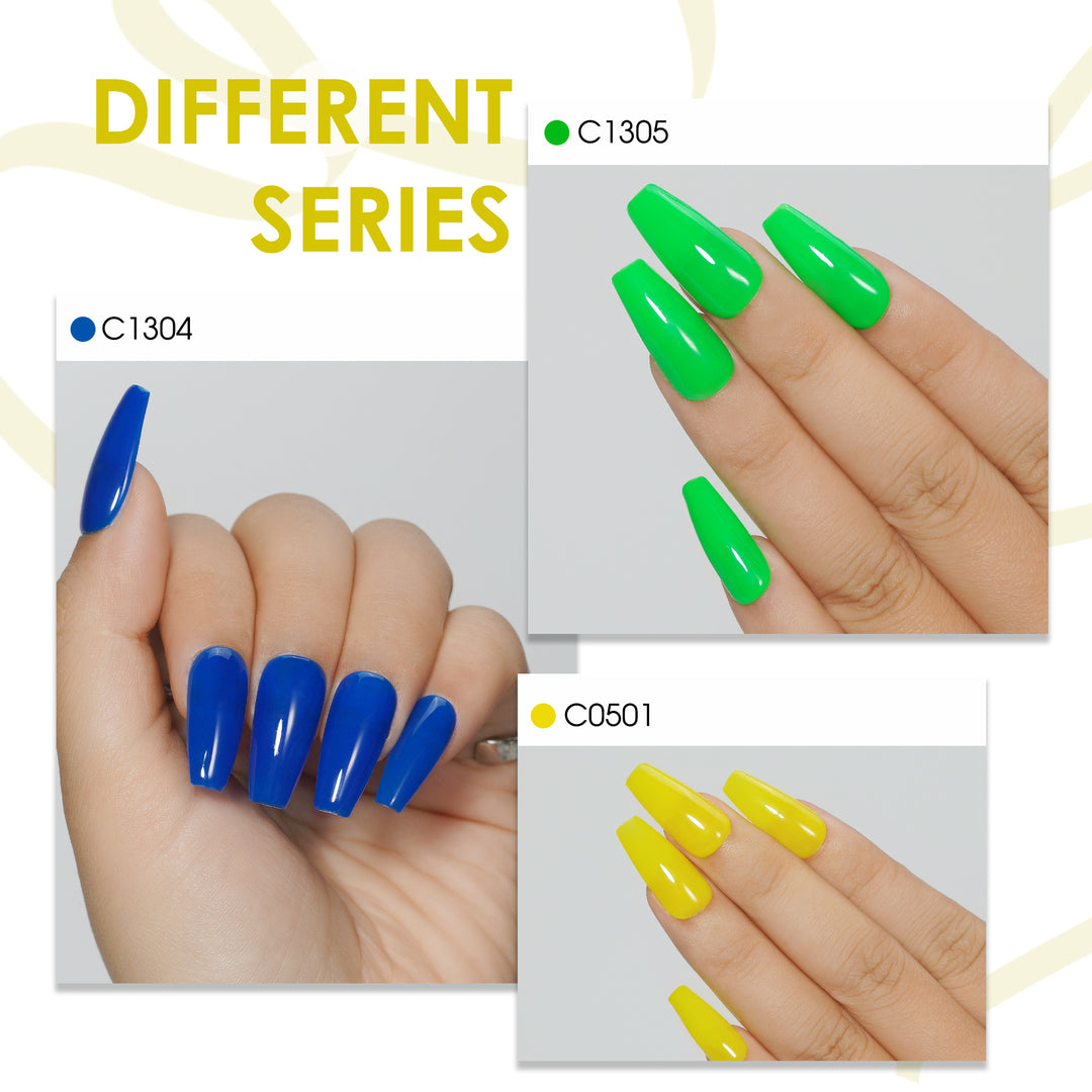6 * 18ml | 6 Neon Colors Gel Nail Polishes Set