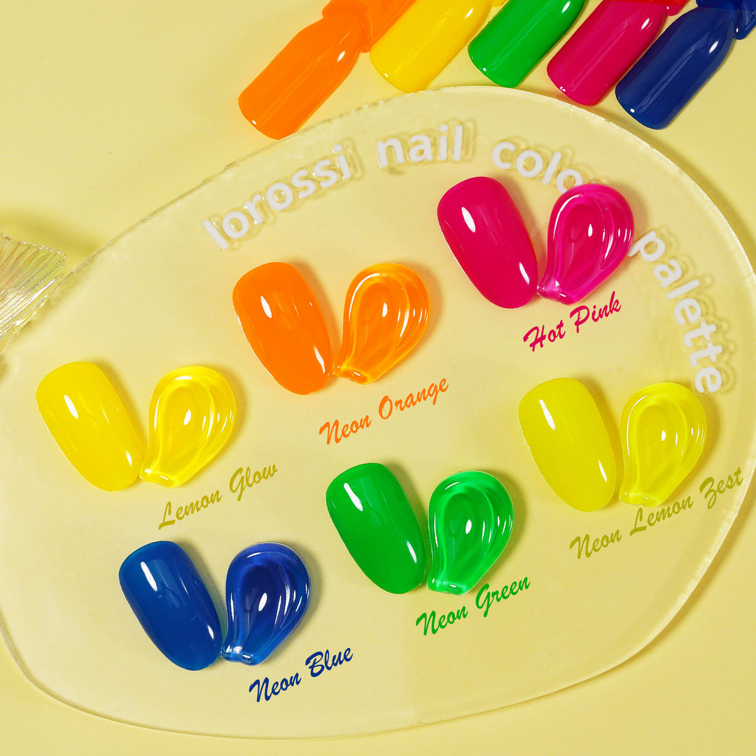 6 * 18ml | 6 Neon Colors Gel Nail Polishes Set