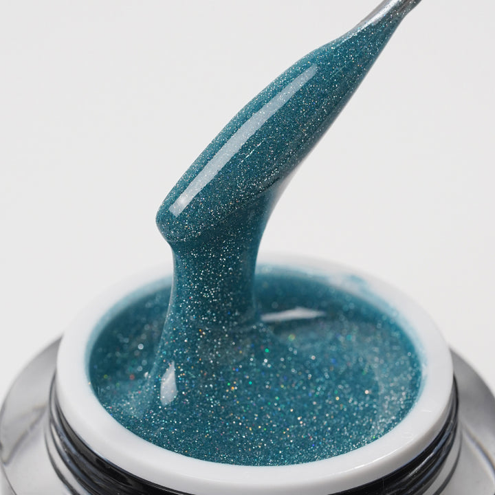 Aquamarine Shine | Sparkle Glow Builder Gel
