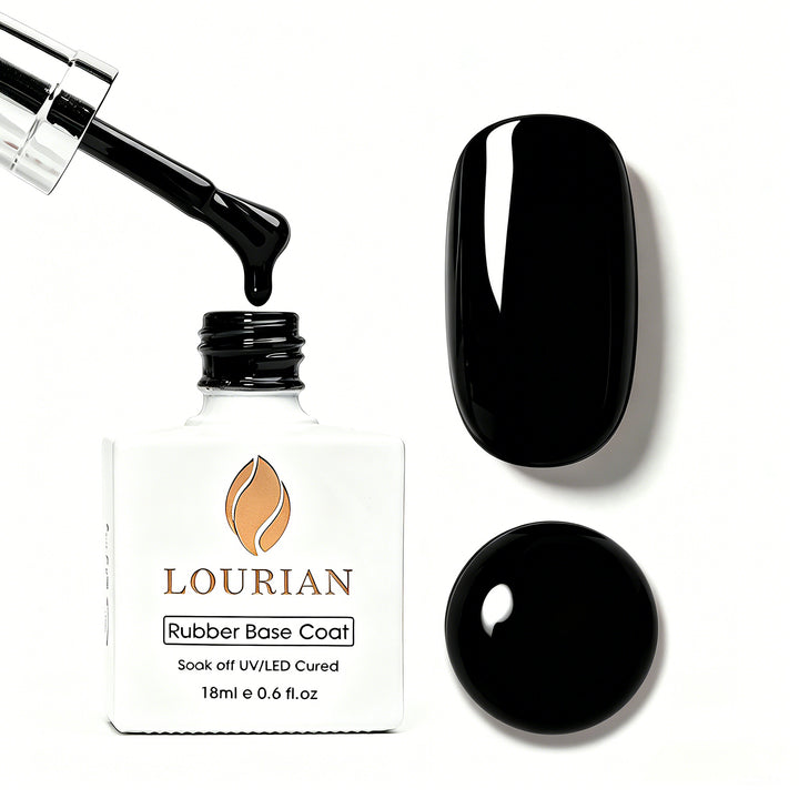 Jet Black | Rubber Base Gel