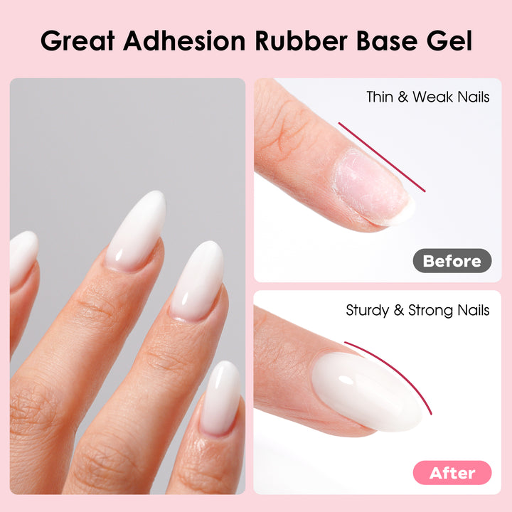 Milky White | Rubber Base Gel