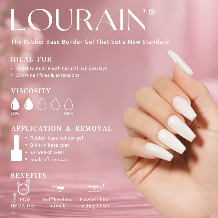 Milky White | Rubber Base Gel
