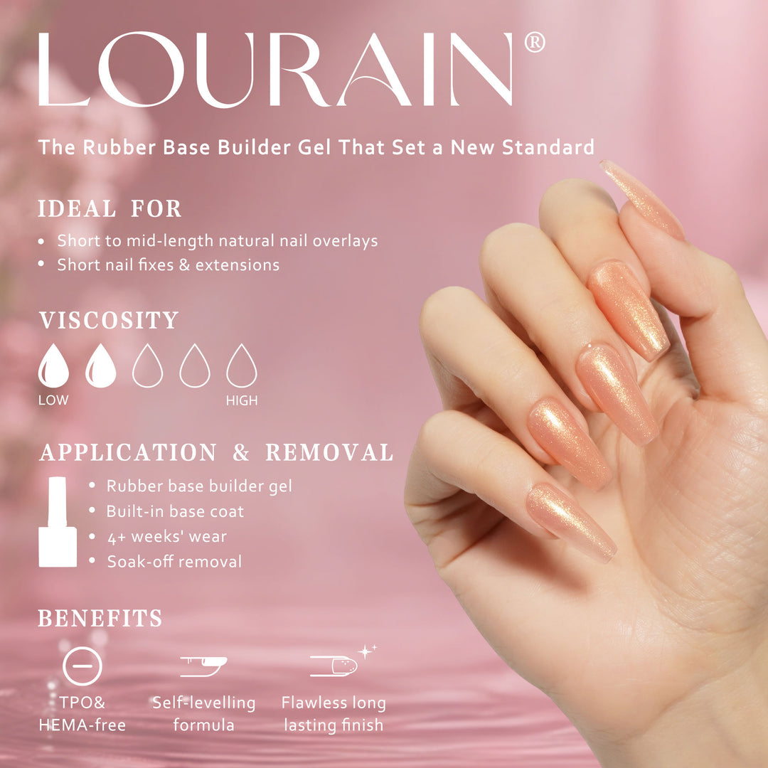 Champagne Glow | Rubber Base Gel