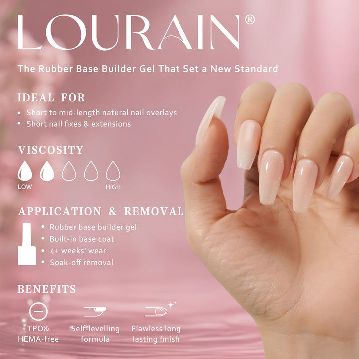 Apricot Glimmer | Rubber Base Gel