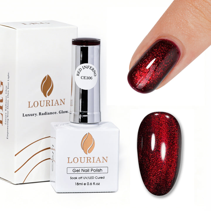 Red Inferno | Ruby Flame Cat Eye Gel