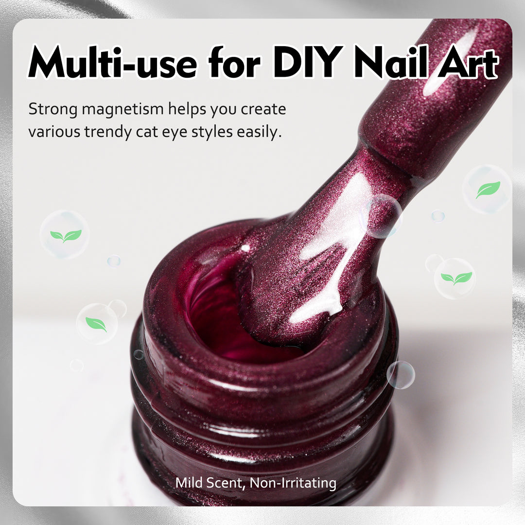 Burgundy Velvet | Mystic Crystal Cat Eye Gel