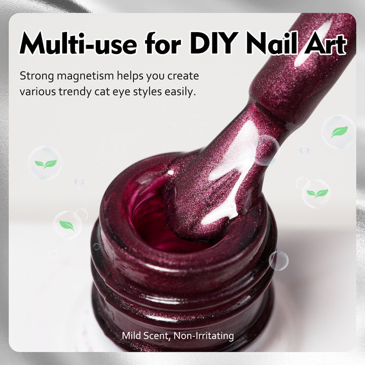 Burgundy Velvet | Mystic Crystal Cat Eye Gel