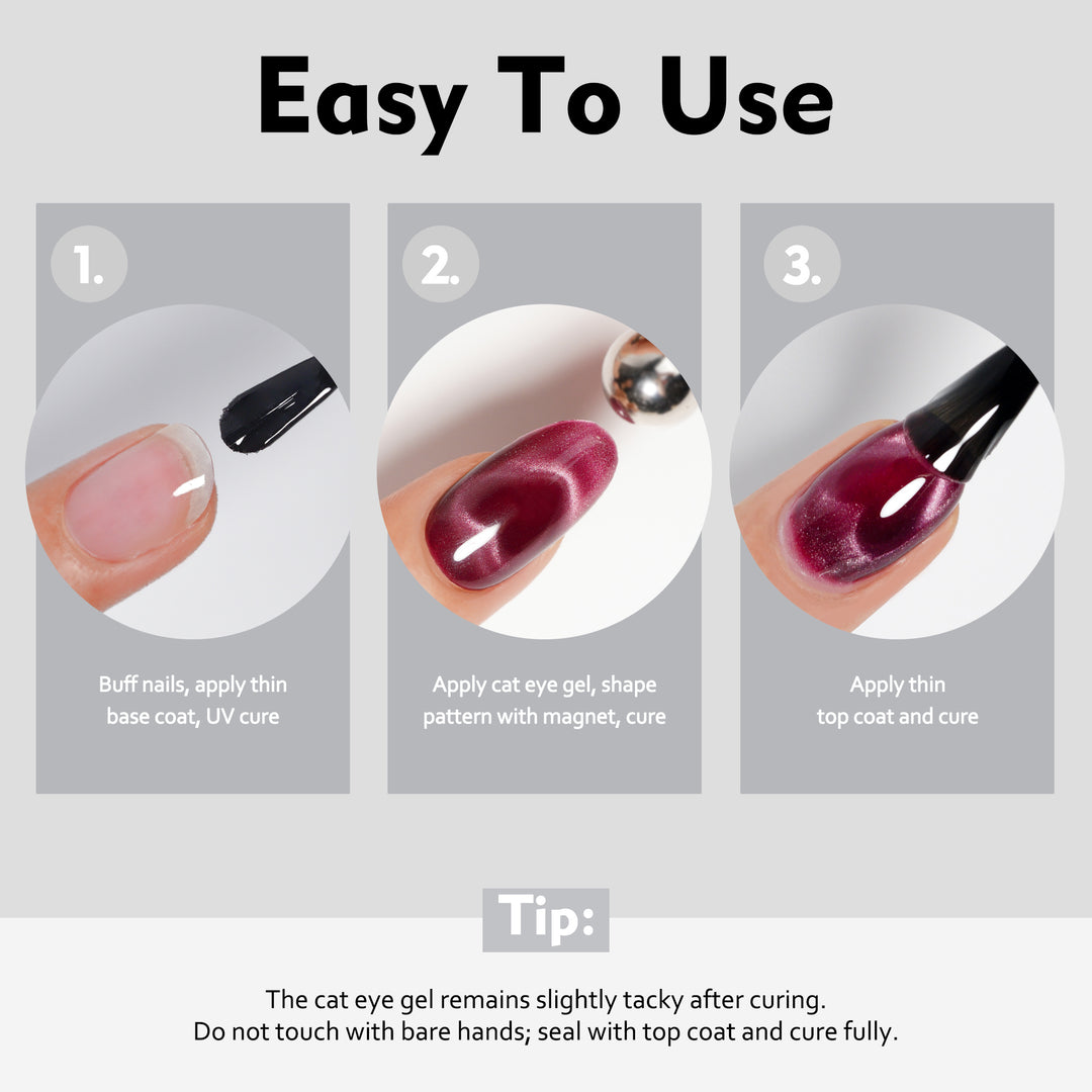 Burgundy Velvet | Mystic Crystal Cat Eye Gel