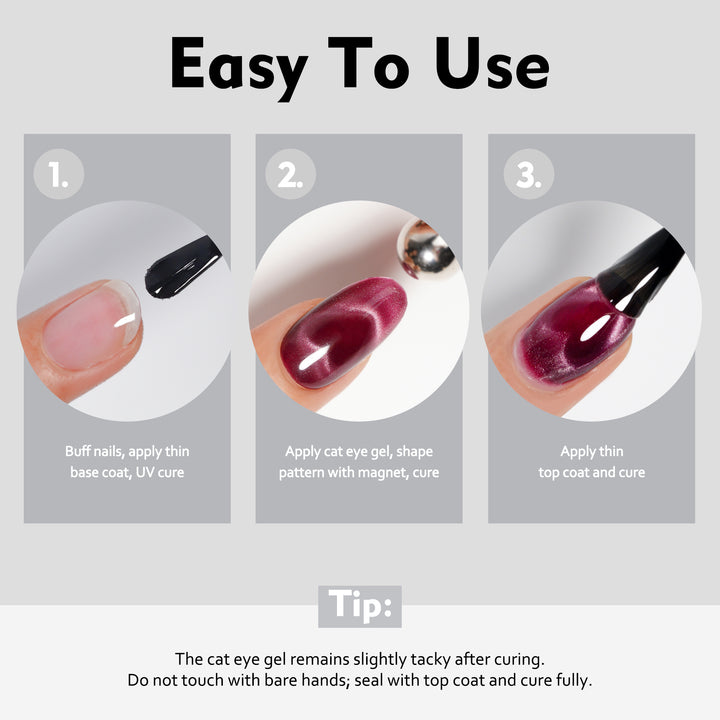 Burgundy Velvet | Mystic Crystal Cat Eye Gel