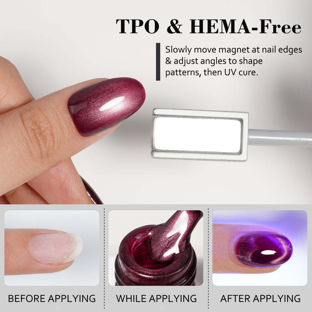 Burgundy Velvet | Mystic Crystal Cat Eye Gel