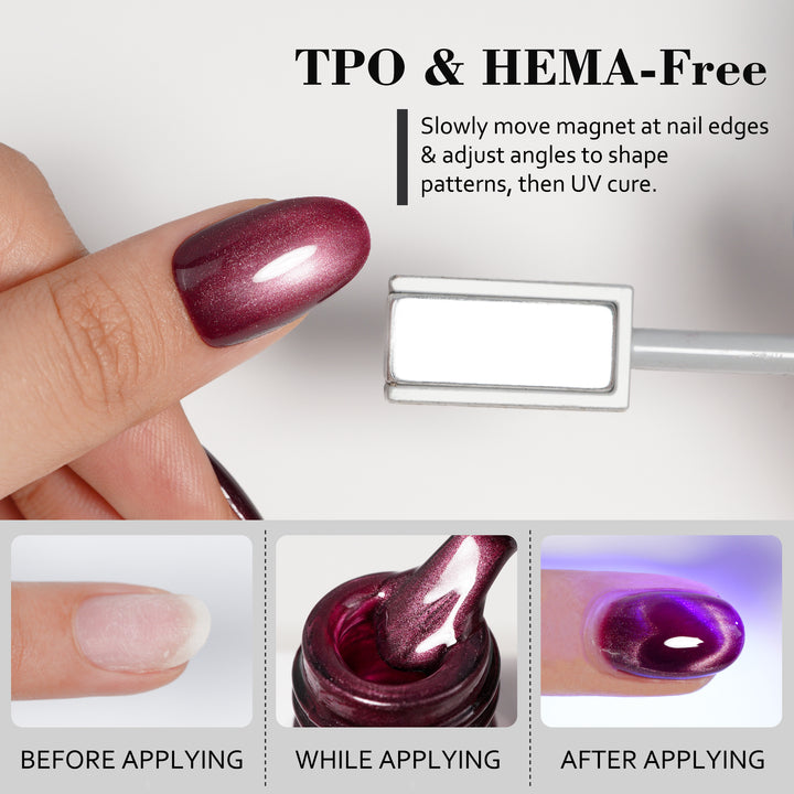 Burgundy Velvet | Mystic Crystal Cat Eye Gel